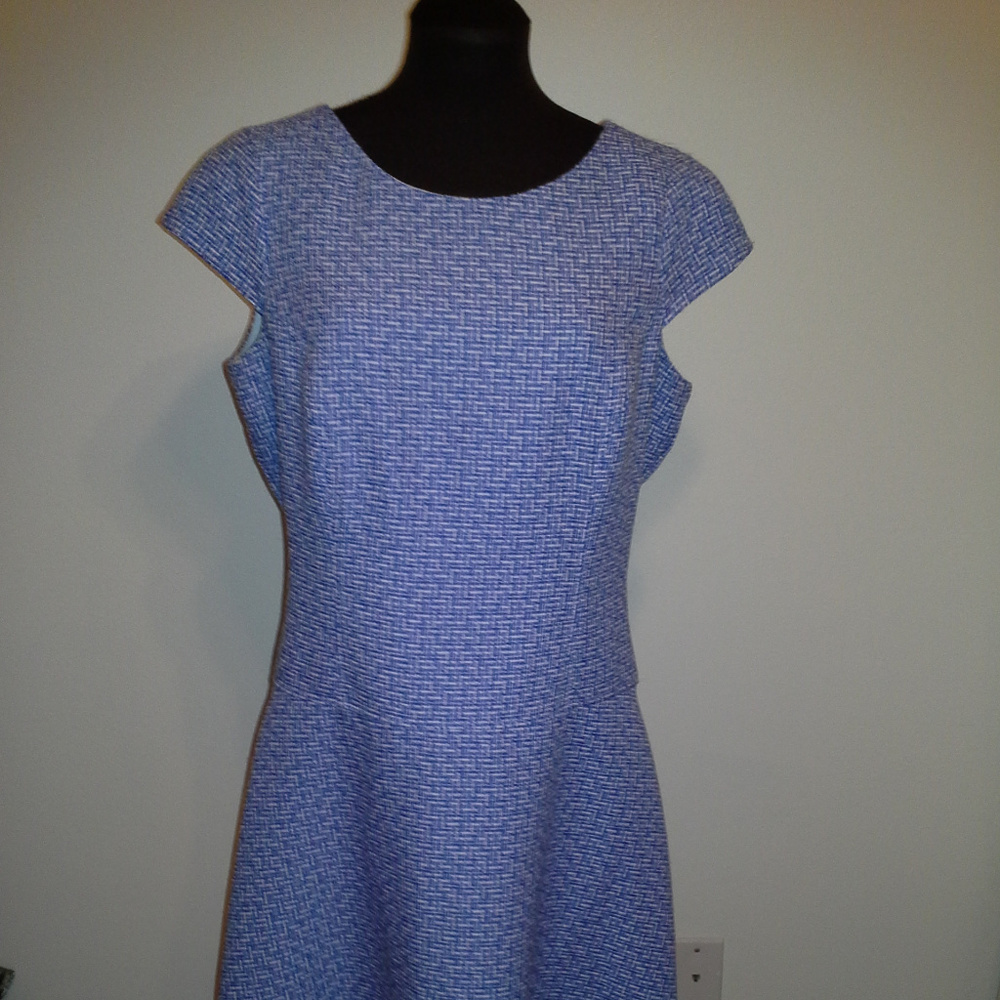 Anne Klein fit and flare patterned dress 12